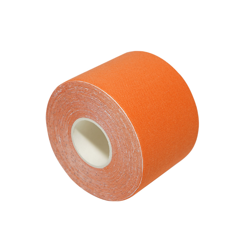 Oranžová bavlněná náplast Kineziologická páska